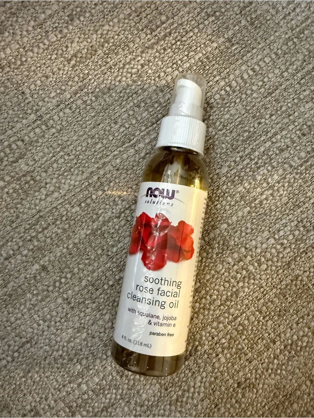 New/sealed NOW Solutions Soothing Rose Facial wCleansing Oil